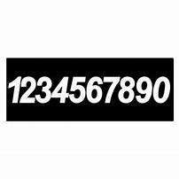 DIRT DIGITS #1 PRO LIGHT NUMBERS, 3 PK, WHITE