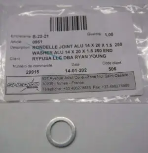 SHERCO WASHER 14 X 20 X 1.5