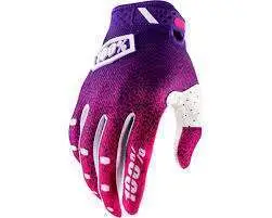 100% RIDEFIT GLOVES PINK/PURPLE, SMALL