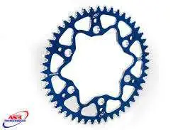 AS3 ALUMINUM SPROCKET, BLUE, 49T