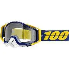 100% RACECRAFT GOGGLES, LINDSTROM, CLEAR LENS