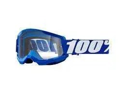 100% STRATA 2 GOGGLES, BLUE, CLEAR LENS