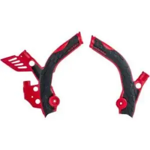 ACERBIS X-GRIP FRAME GUARDS RED/BLACK