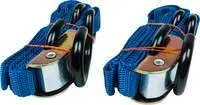 FIRE POWER 1" TIE-DOWN BLUE W/SOFT TIE 2 PACK