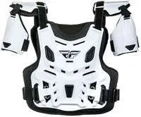 FLY RACING YOUTH CE REVEL ROOST GUARD WHITE