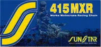 SUNSTAR CHAIN MXR WORKS NON-SEALED 415X108 GLD/GLD