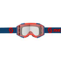 GOGGLE FURY WFS DARK-BLUE/NEON-RED CLEAR
