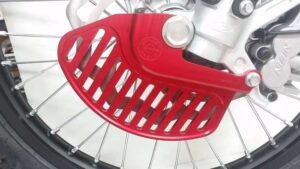 BULLET PROOF DESIGNS FRONT DISC GUARD, RED