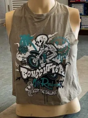 BONECUTTER ARMY GREEN CROP TANK, MEDIUM