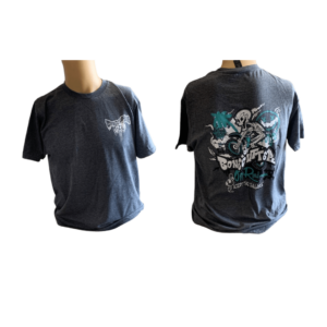 BONECUTTER CHARCOAL GREY T-SHIRT, 2XL