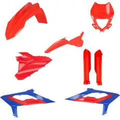 PLASTIC KIT FULL BETA RED/BLUE