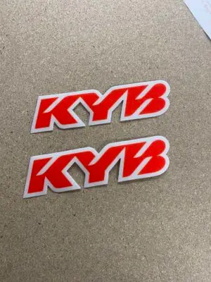 BETA KYB FORK STICKERS RED