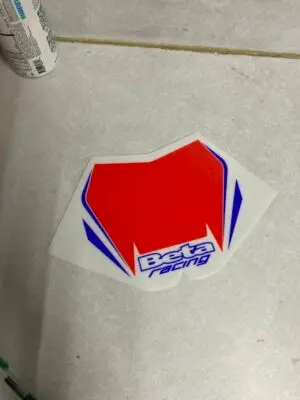 2018 BETA RACE EDITION HEADLIGHT MASK DECAL