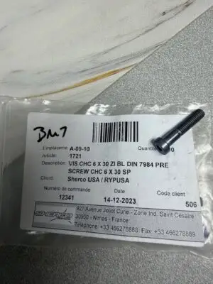 SCREW CHC 6 X 30 SP