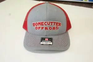Bonecutter Off Road Hat, GRAY/RED