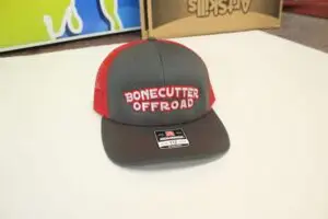 Bonecutter Off Road Hat, GRAY/RED
