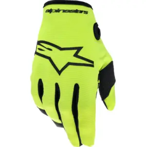 YOUTH & KIDS RADAR GLOVES YELLOW FLUO/BL, SMALL