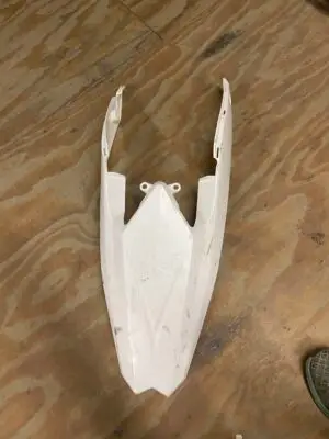 BONECUTTER REAR FENDER, WHITE, RACE EDITION DECAL