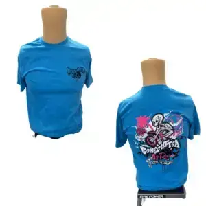 BONECUTTER HEATHER SAPPHIRE TSHIRT LG