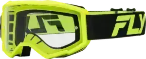 FOCUS GOGGLE BLACK/HI-VIS W/ CLEAR LENS
