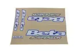 Beta Suspension Decals, Blue