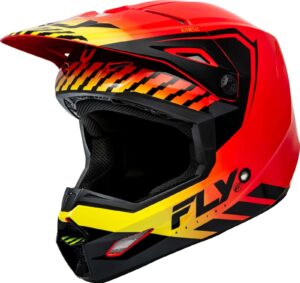 KINETIC MENACE HELMET RED/BLACK/YELLOW S