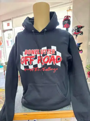 BONECUTTER HOODIE, BLACK, 2X