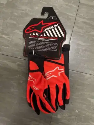 YOUTH RADAR GLOVES ORANGE/BLACK MD