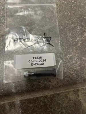 Lever screw + nut, front brake