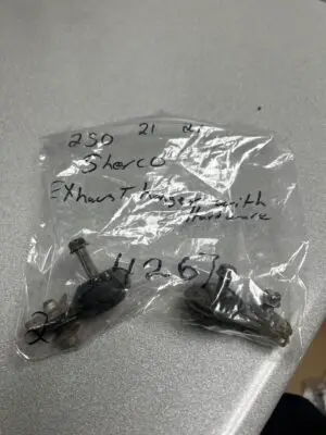 EXHAUST HANGER W/ HARDWARE USED