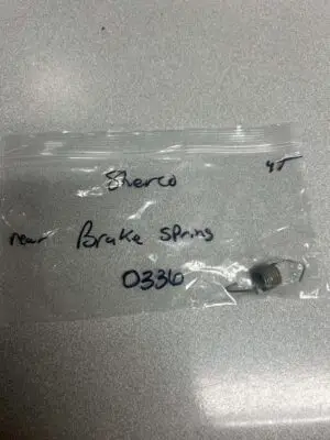 REAR BRAKE PEDAL SPRING USED