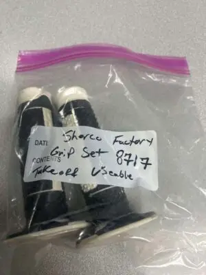 GRIPS SET SHERCO BLACK BLUE NEW TAKE OFF