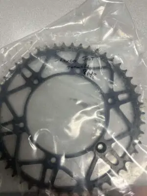 REAR SPROCKET STEEL SUPER LIGHT 50T, USED
