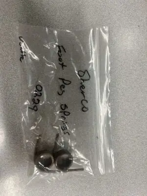 FOOT REST SPRING END 4.5