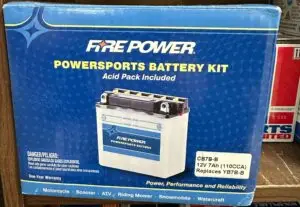 BATTERY W/ACID CB7B-B 12V HEAVY DUTY