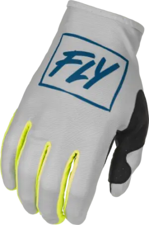 FLY YOUTH LITE GLOVES GREY/TEAL/HI-VIS YM