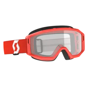 SCOTT PRIMAL GOGGLE RED CLEAR LENS